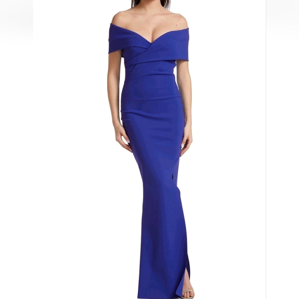 Chiara Boni $998 La Petite Robe Benje Stretch Jersey Fishtail Gown